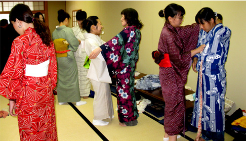 2010秋季着物教室授業風景1