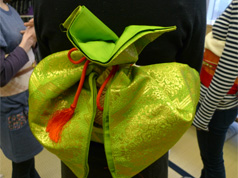 2012春季着物教室授業風景2-宝結び