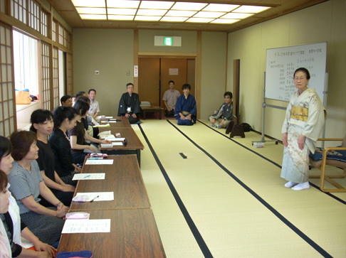 2013秋季着物教室授業風景1