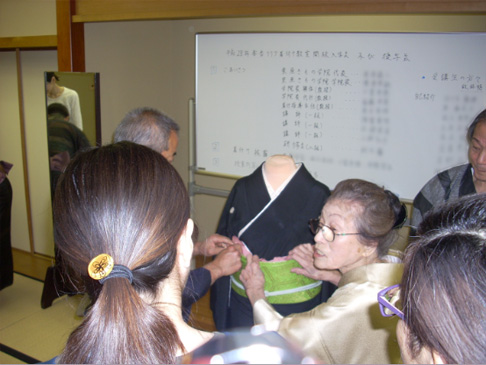 2016春季着物教室授業風景１