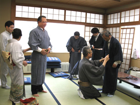 男子着物教室授業風景１